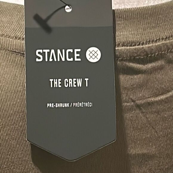 Stance Men's M Crewneck Tee Shirt Ishod Wear Heeler Dog Graphic Olive Green New - Picture 7 of 10